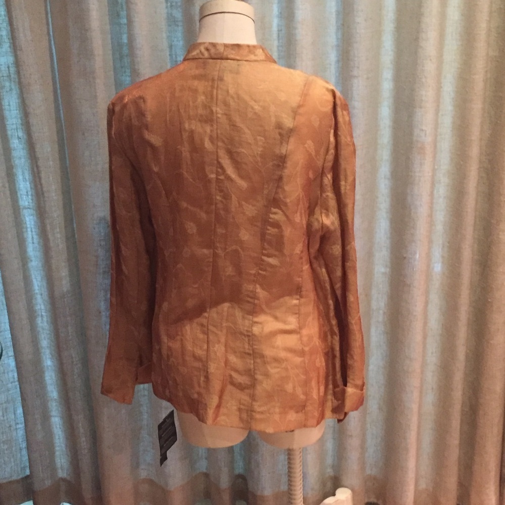 JONES NEW YORK Linen Jacket - PeachTan 16 NWT - Picture 5 of 7
